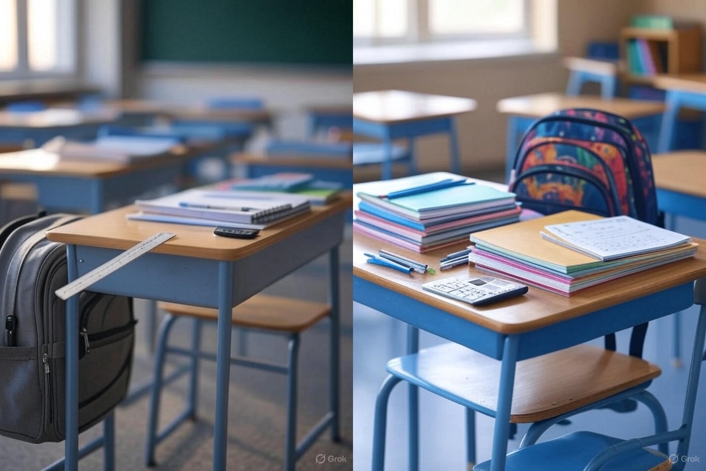 وسایل مورد نیاز دانش&zwnj;آموزان متوسطه اول شامل دفتر، خط&zwnj;کش و ماشین حساب